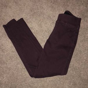 Rockstar Midrise Jeggings-Burgundy
